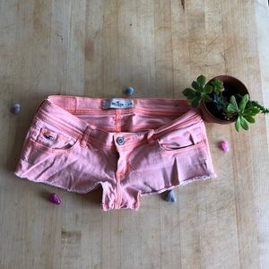 Pink/ orange short shorts from Hollister